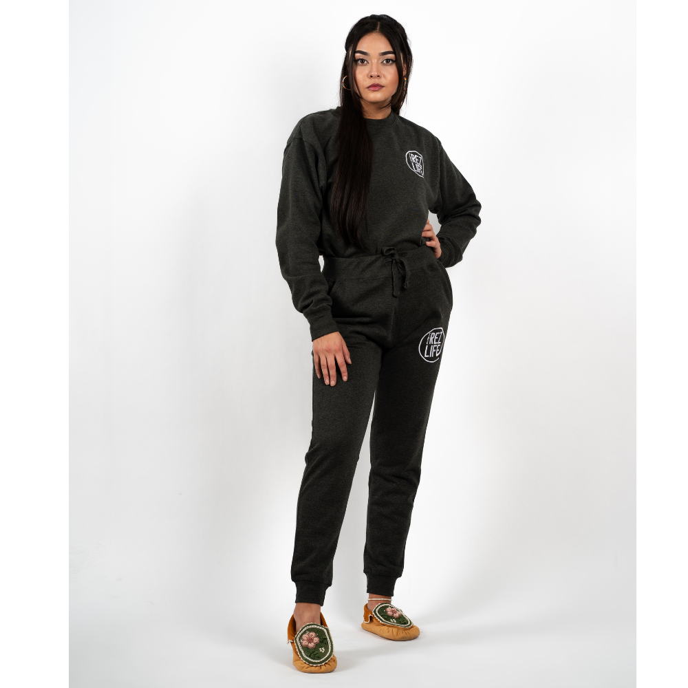 The Rez Life Embroidered Logo Crewneck