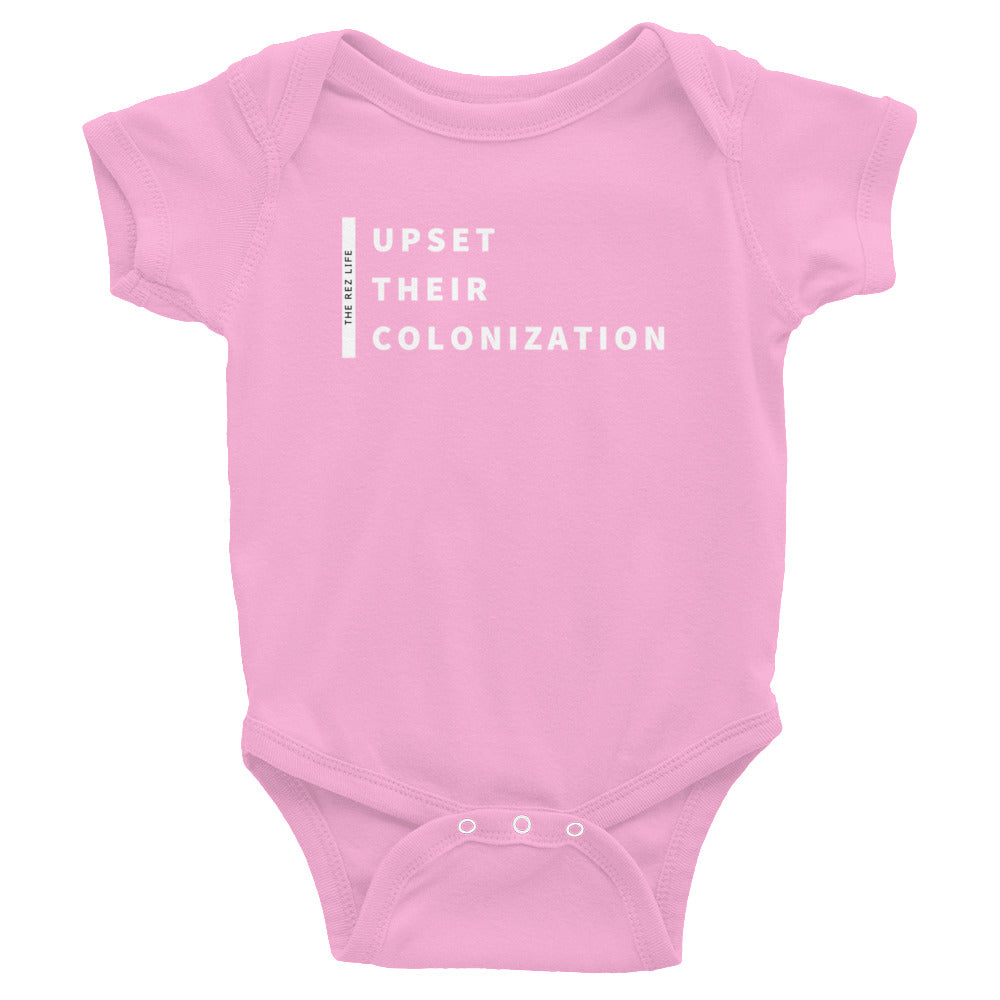 Upset Their Colonization Infant Bodysuit