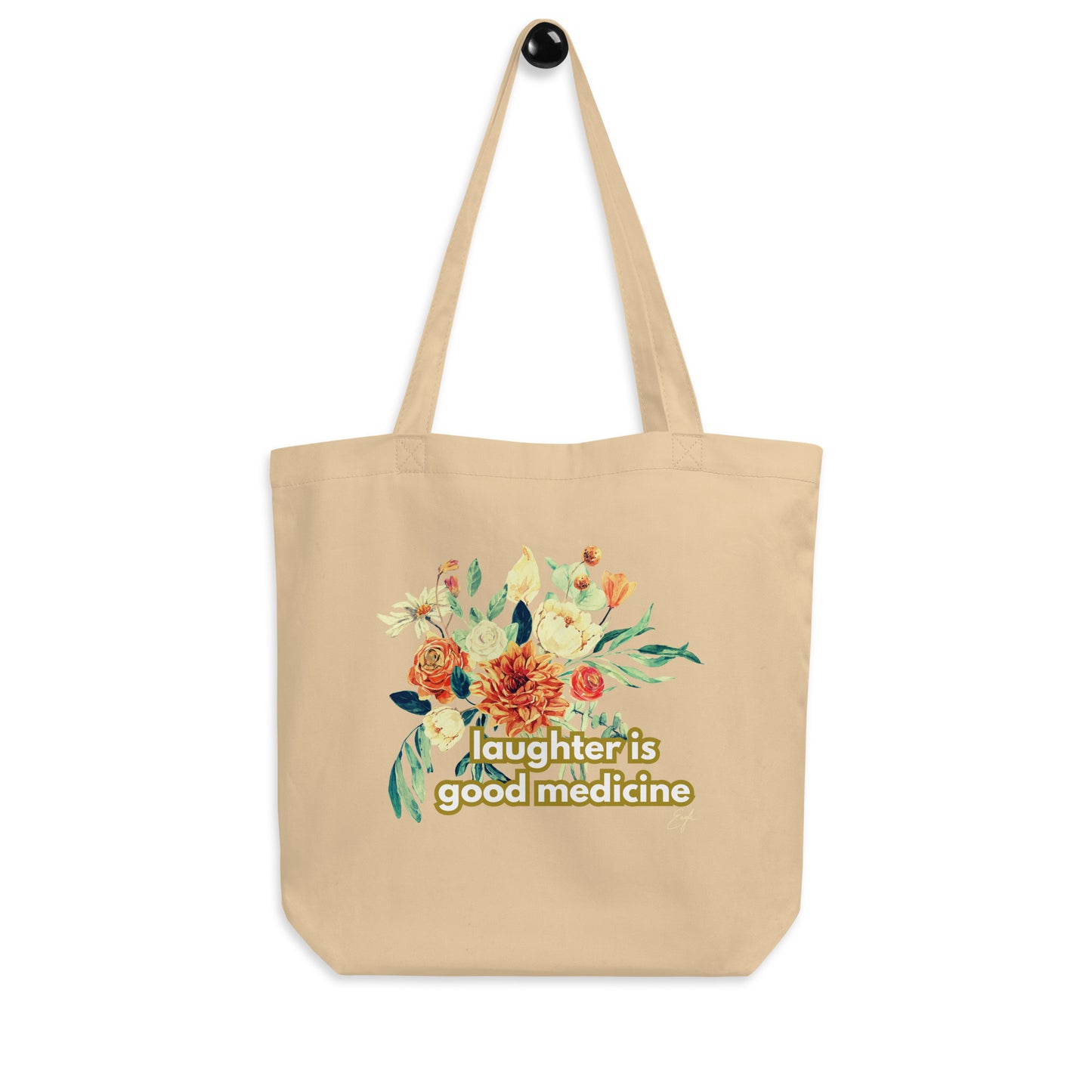 Laughter Is Good Medicine Floral by @itzeaglee Snagging (Tote) Bag - The Rez Lifestyle