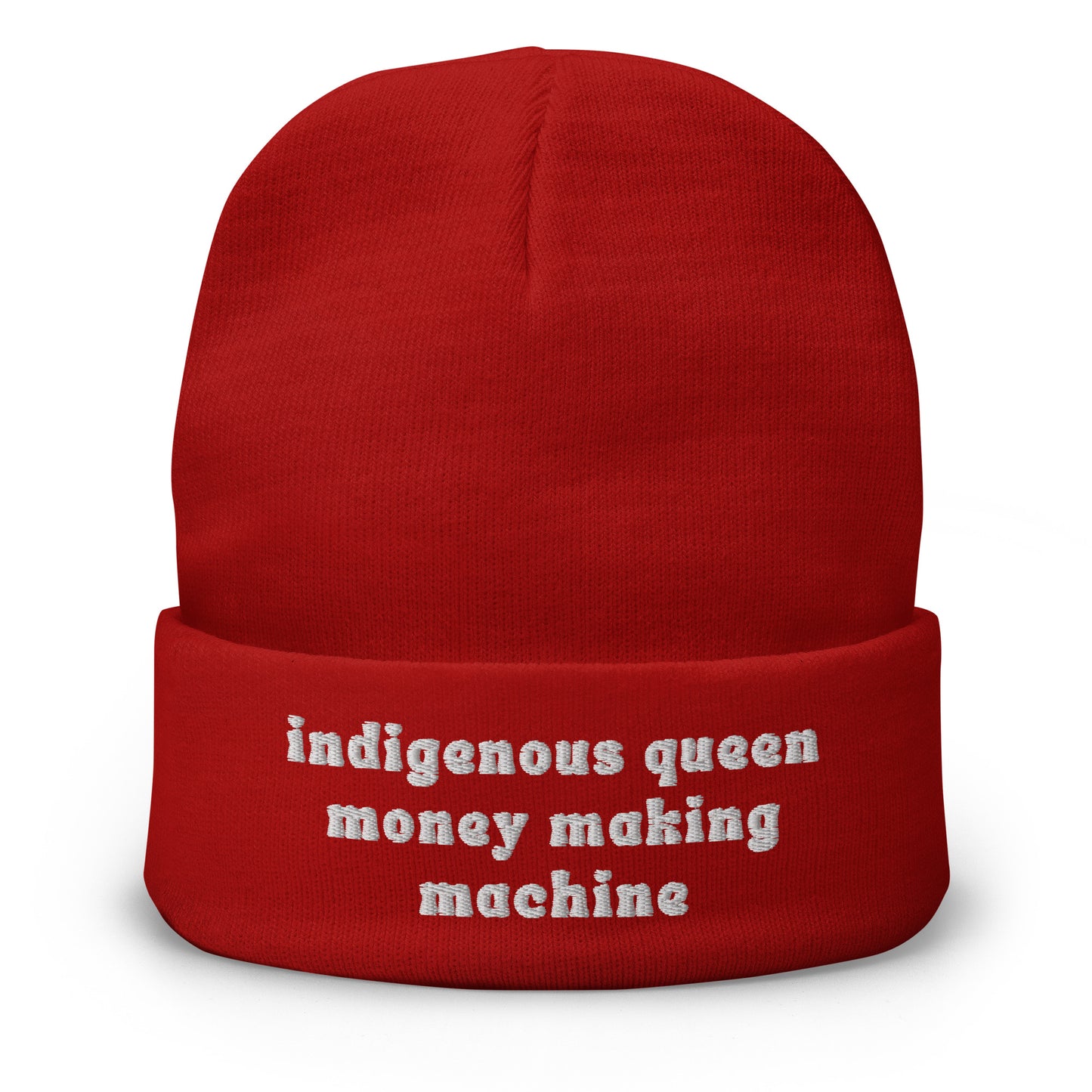 Indigenous Queen Money Making Machine Beanie