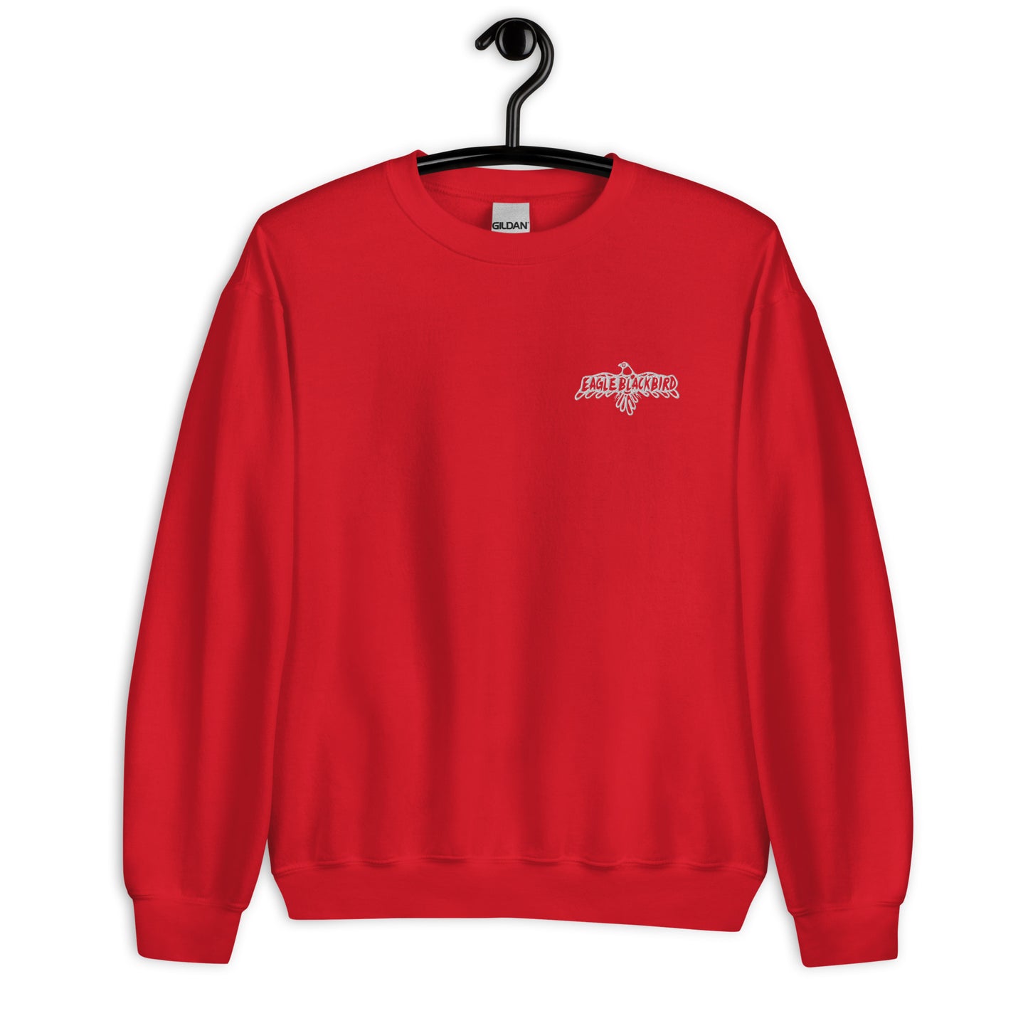 The Real Eagle Blackbird Embroidered Crewneck by @itzeaglee - The Rez Lifestyle