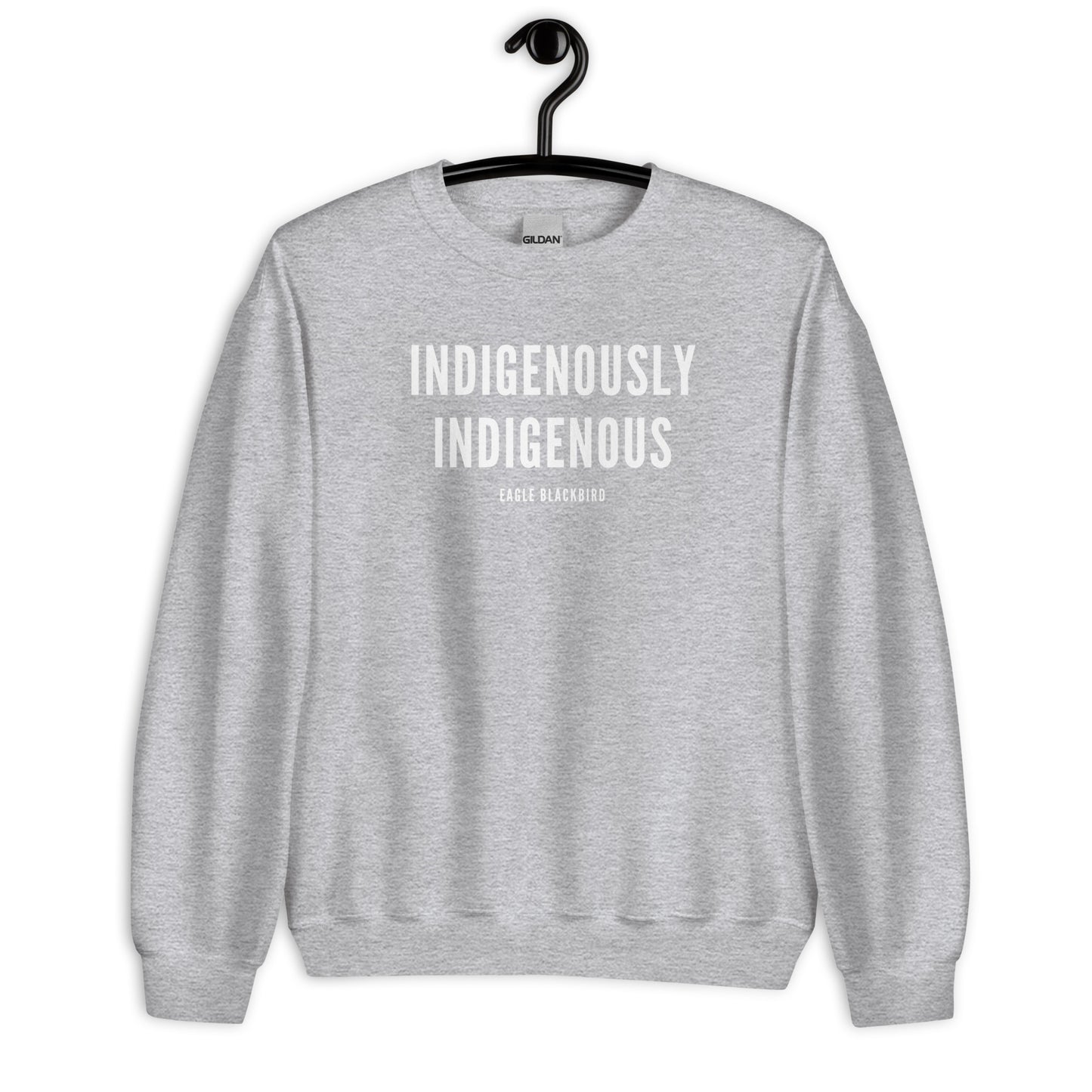 Indigenously Indigenous by @itzeaglee Crewneck