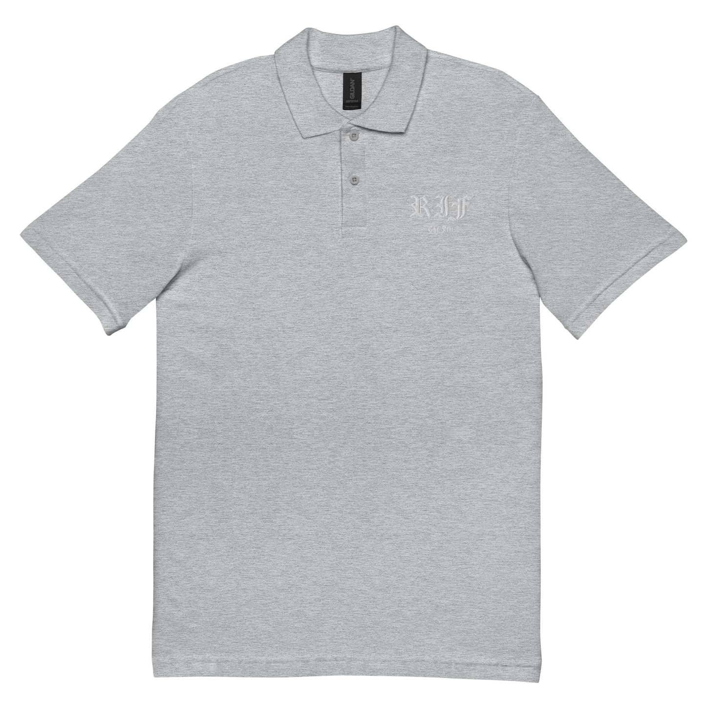 RIF - Resting Indigenous Face Embroidered Polo Shirt by @che.jim