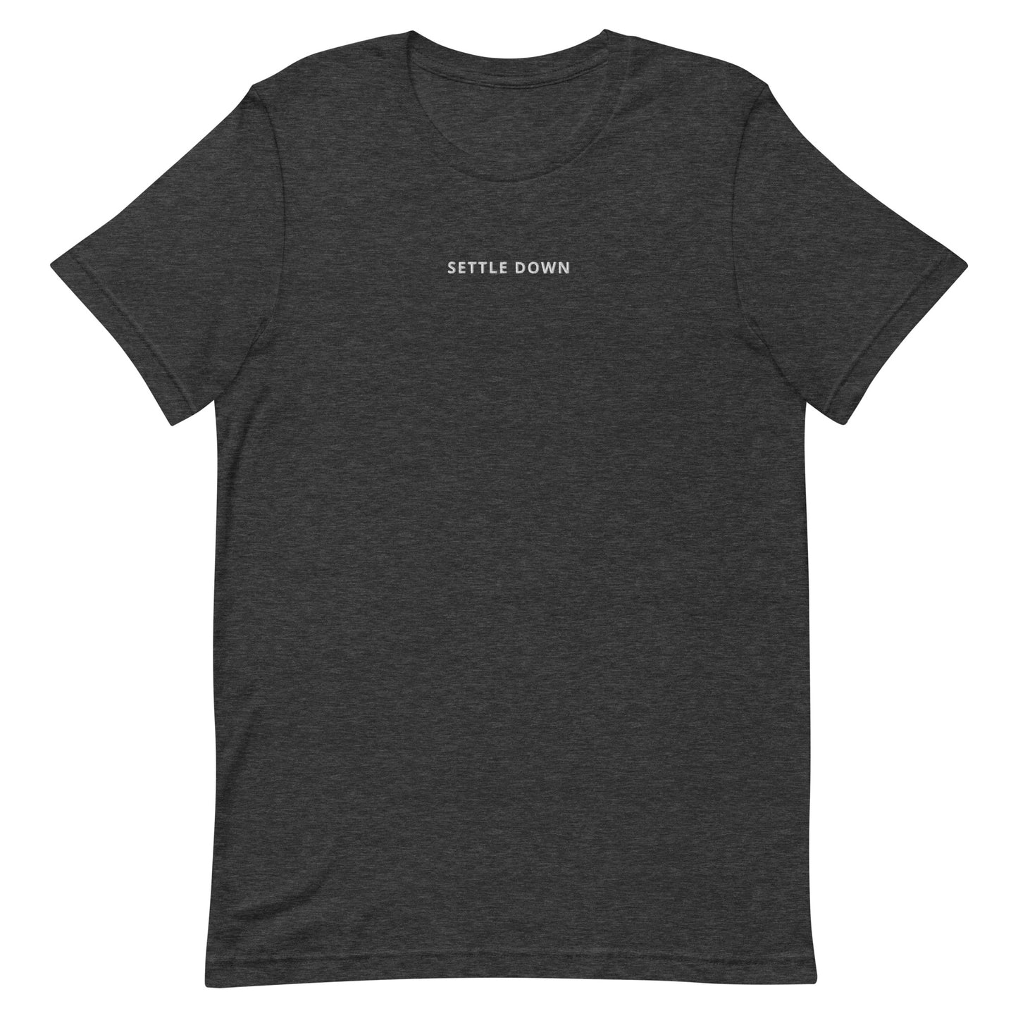 Settle Down Embroidered Tee