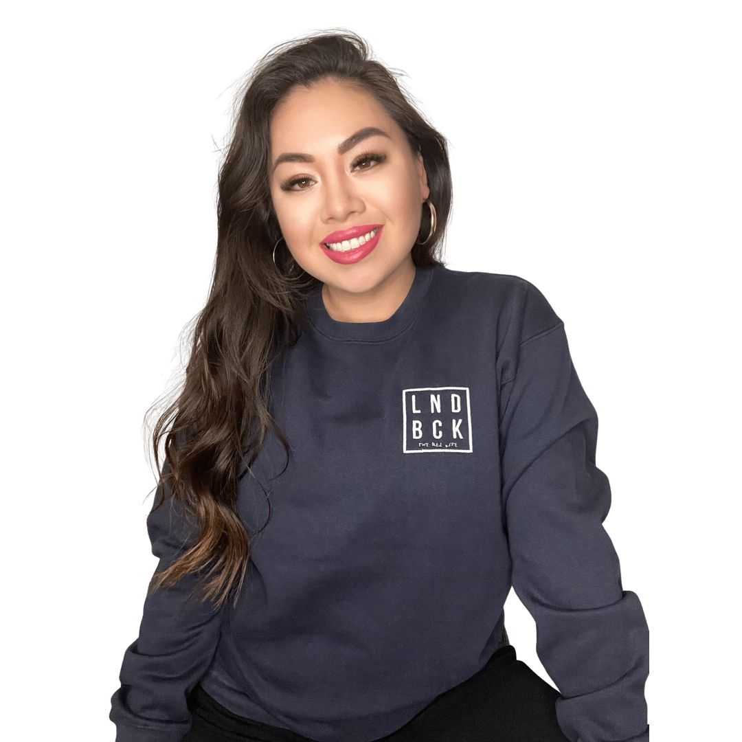 LND BCK Embroidered Crewneck - The Rez Lifestyle