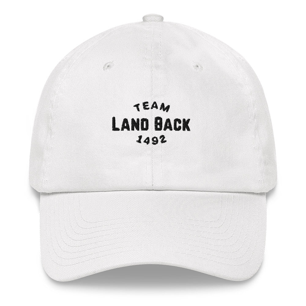 Team Land Back 1492 Embroidered Hat - The Rez Lifestyle