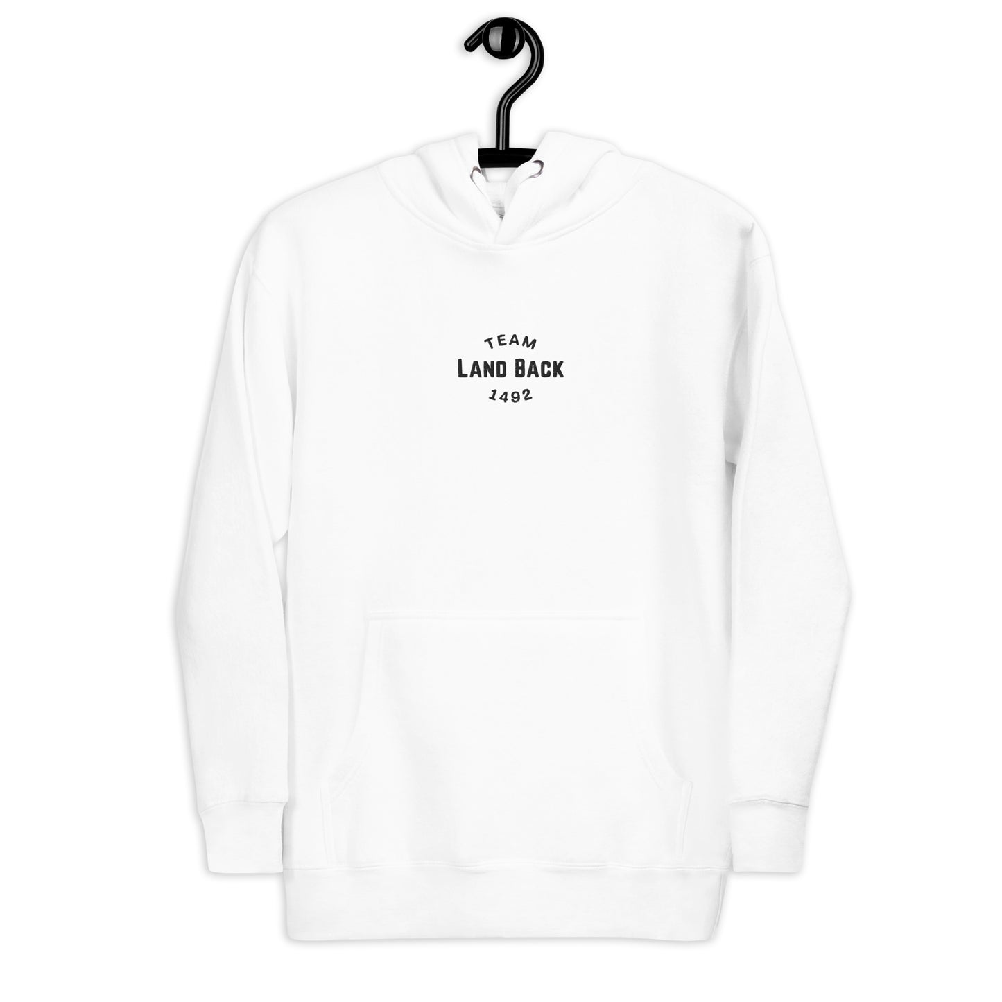 Team Land Back 1492 Embroidered Hoodie - The Rez Lifestyle