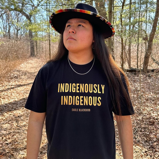Indigenously Indigenous Gold Collection by @itzeaglee Tee