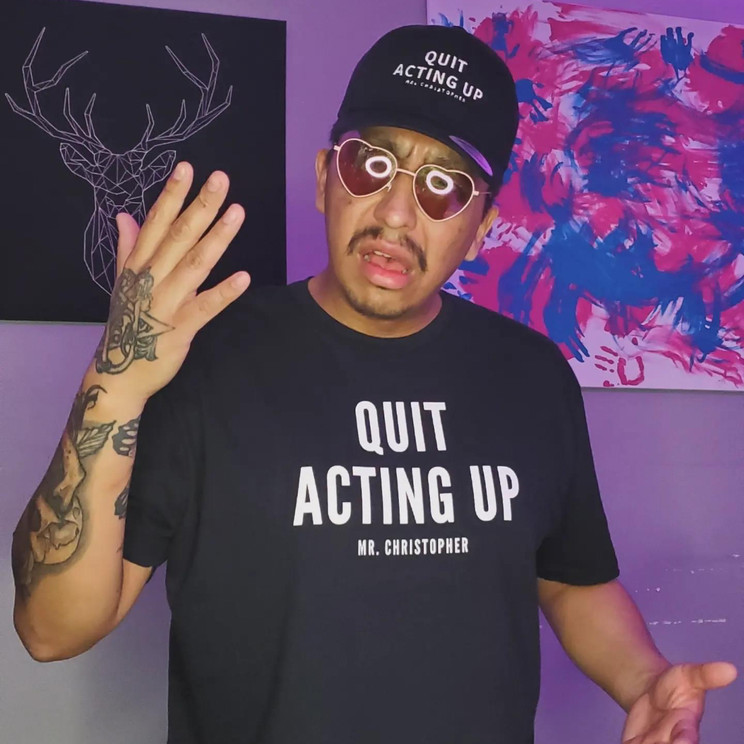 Quit Acting Up by @Mr.Christ0pher Mesh Hat