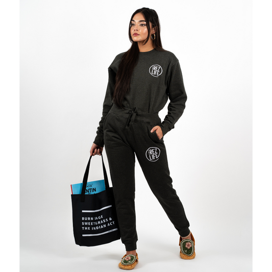 The Rez Life Embroidered Logo Crewneck