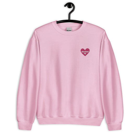 Shacked Up Heart Embroidered Crewneck