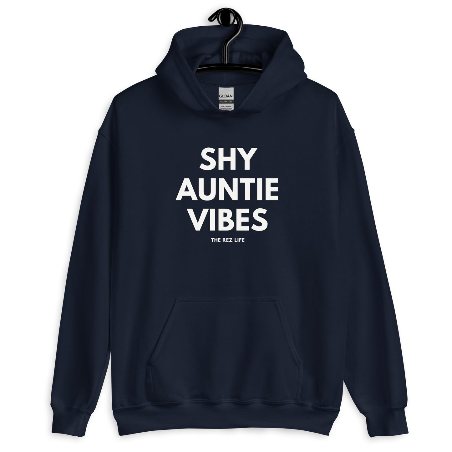 Hand Covering Mouth - Shy Auntie Hoodie