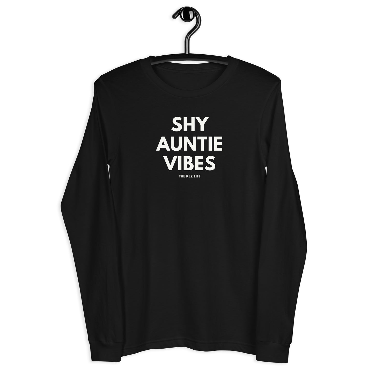 Hand Covering Mouth - Shy Auntie Long Sleeve