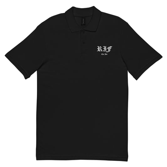 RIF - Resting Indigenous Face Embroidered Polo Shirt by @che.jim