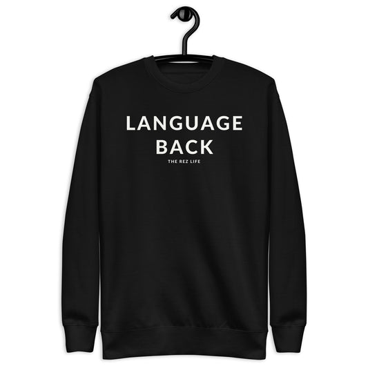 A word a day - LANGUAGE BACK! Crewneck