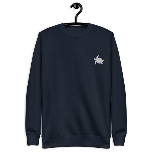 The Wise Tortoise Embroidered Crewneck