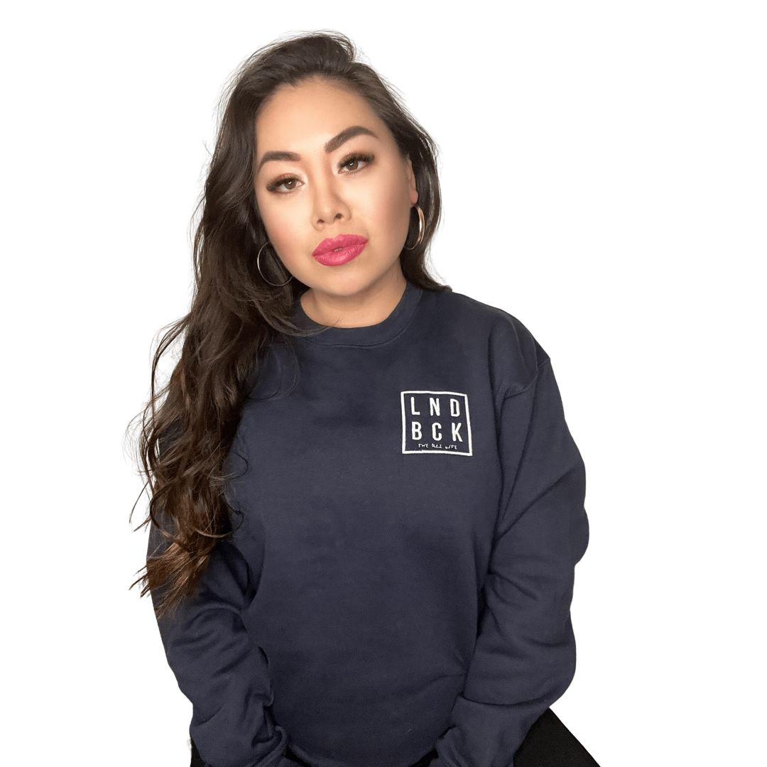 LND BCK Embroidered Crewneck - The Rez Lifestyle