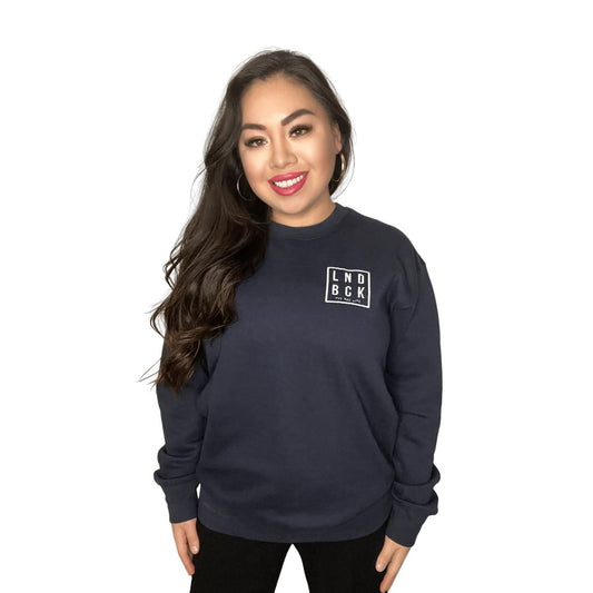 LND BCK Embroidered Crewneck - The Rez Lifestyle