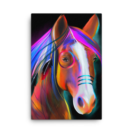 The Warrior Horse Canvas - The Rez Lifestyle