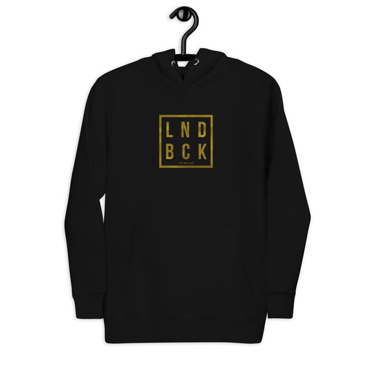 LND BCK Black & Gold Hoodie - The Rez Lifestyle