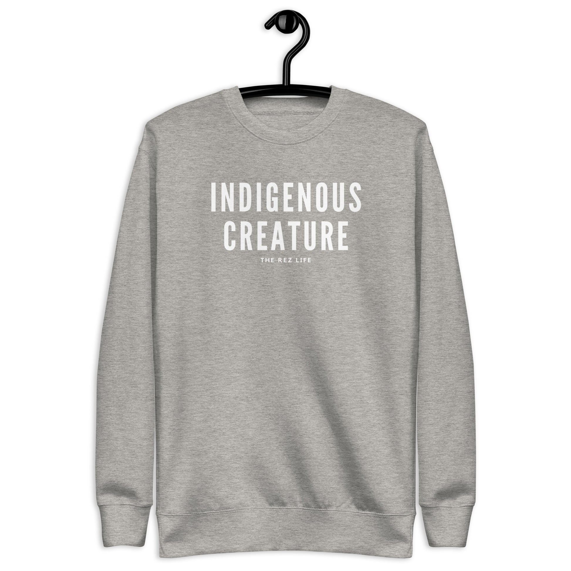 Who And What Are You? I Is Indigenous Creature Crewneck - The Rez Lifestyle