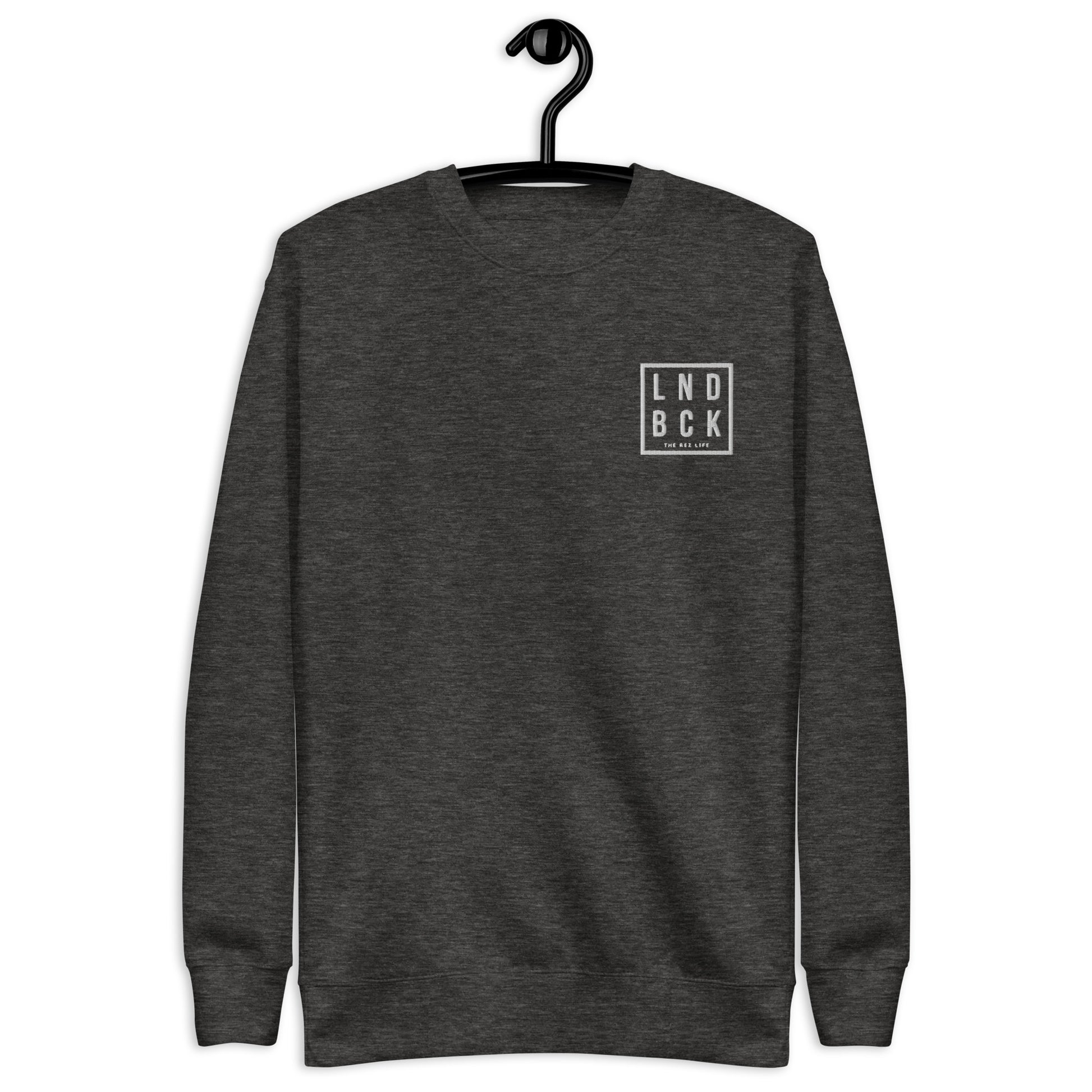 LND BCK Embroidered Crewneck - The Rez Lifestyle