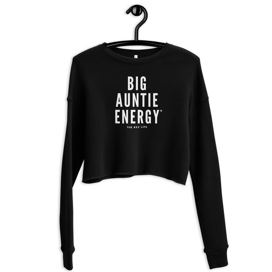 Big Auntie Energy™ Pastel Crop Sweatshirt - The Rez Lifestyle